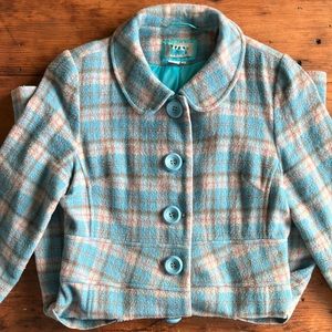 Urban Outfitters Lux plaid overcoat